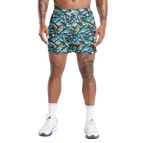 Fishing Lure Gym Shorts - 5 inch inseam shorts with graphic design and pockets, Gift for him, Gift For Her, Gym Gift