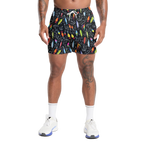 Fishing Lure Gym Shorts - 5 inch inseam shorts with graphic design and pockets, Gift for him, Gift For Her, Gym Gift