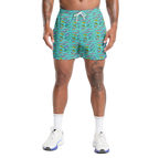 Fishing Lure Gym Shorts - 5 inch inseam shorts with graphic design and pockets, Gift for him, Gift For Her, Gym Gift