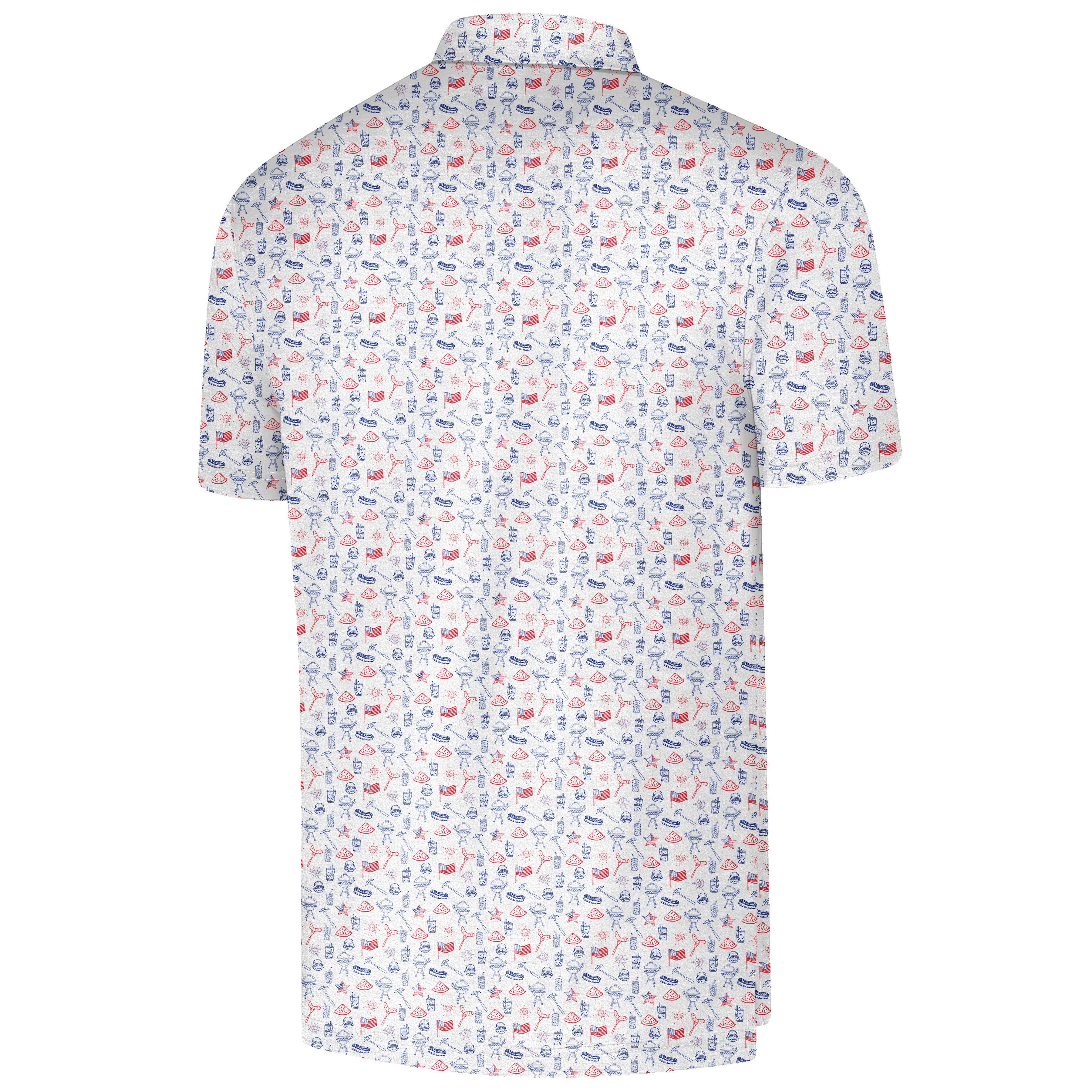 Men's Golf Polo -Print Short Sleeve Quick Dry Polo Shirt, Gift For Him, Gift For Father, Father's Day