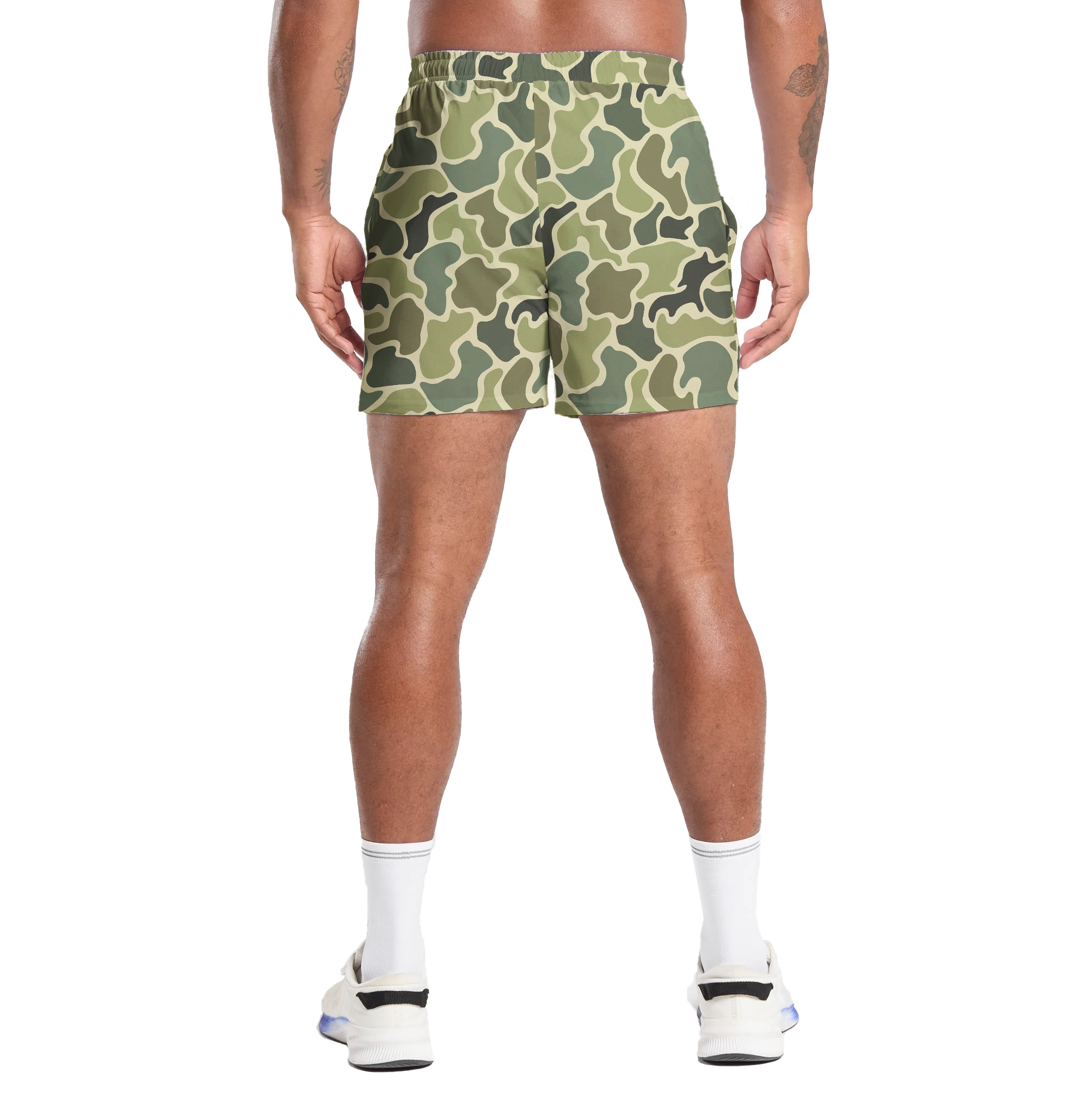 Camo Duck Hunting Shorts With 5 Inch Inseam, Perfect for Men & Women At the Gym, Basketball Camo Mesh Short, Gift for him, Gift For Her, Gym Gift
