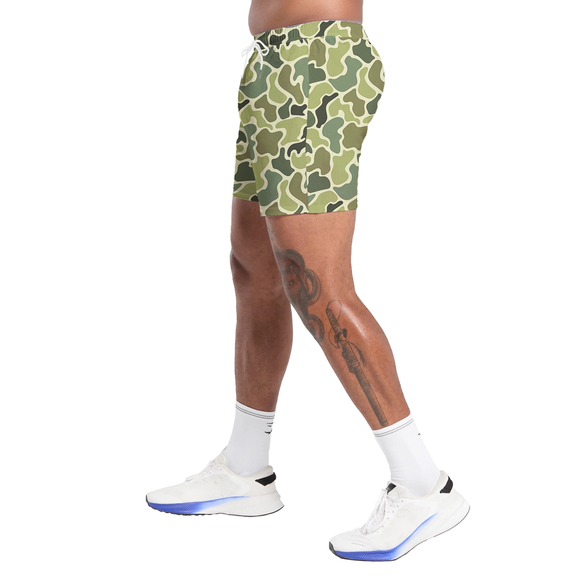 Camo Duck Hunting Shorts With 5 Inch Inseam, Perfect for Men & Women At the Gym, Basketball Camo Mesh Short, Gift for him, Gift For Her, Gym Gift