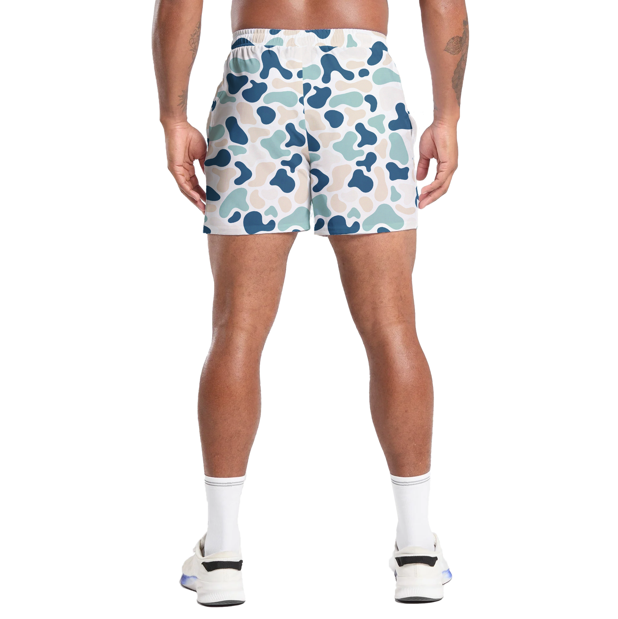 Camo Duck Hunting Shorts With 5 Inch Inseam, Perfect for Men & Women At the Gym, Basketball Camo Mesh Short, Gift for him, Gift For Her, Gym Gift