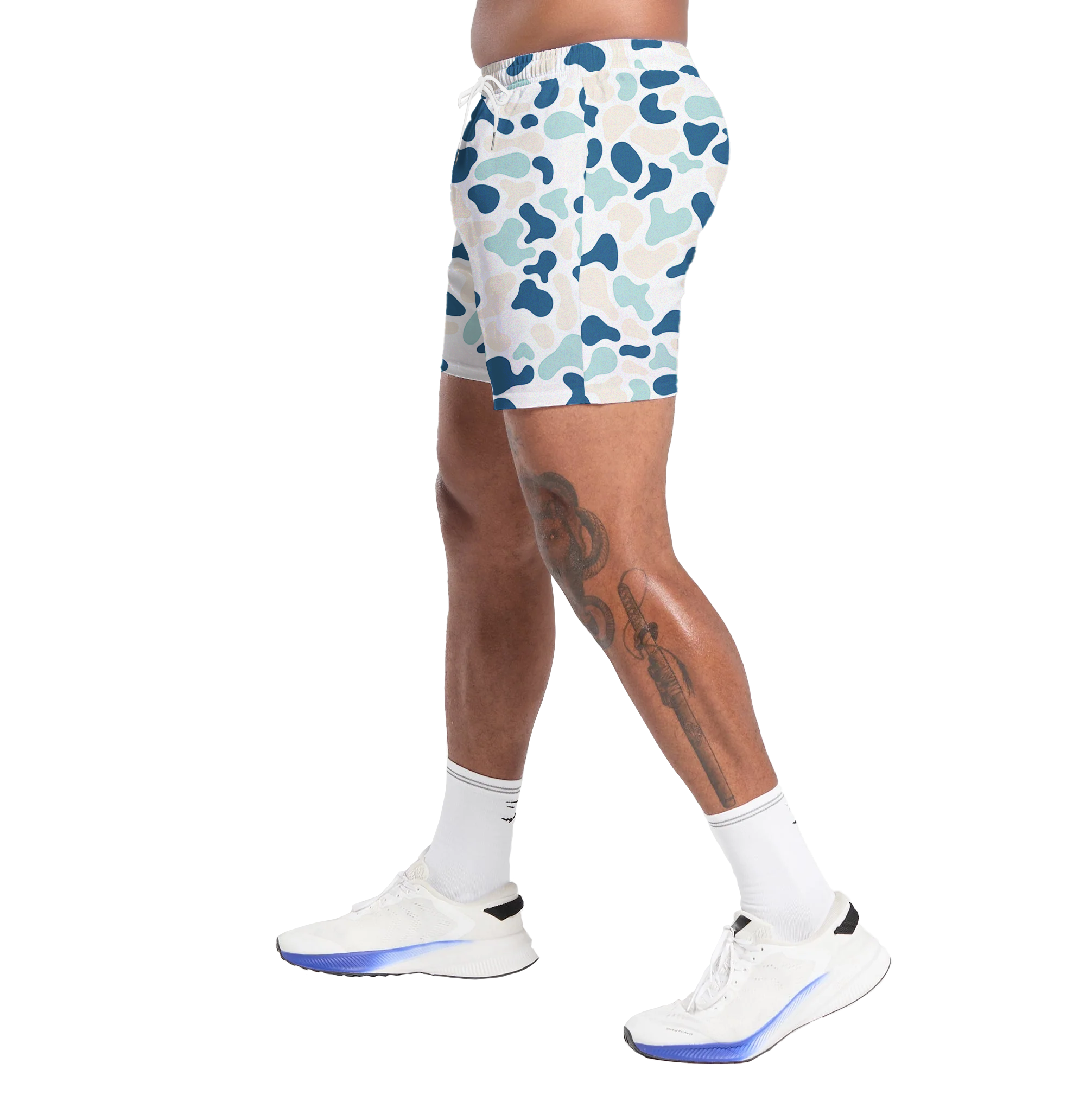 Camo Duck Hunting Shorts With 5 Inch Inseam, Perfect for Men & Women At the Gym, Basketball Camo Mesh Short, Gift for him, Gift For Her, Gym Gift