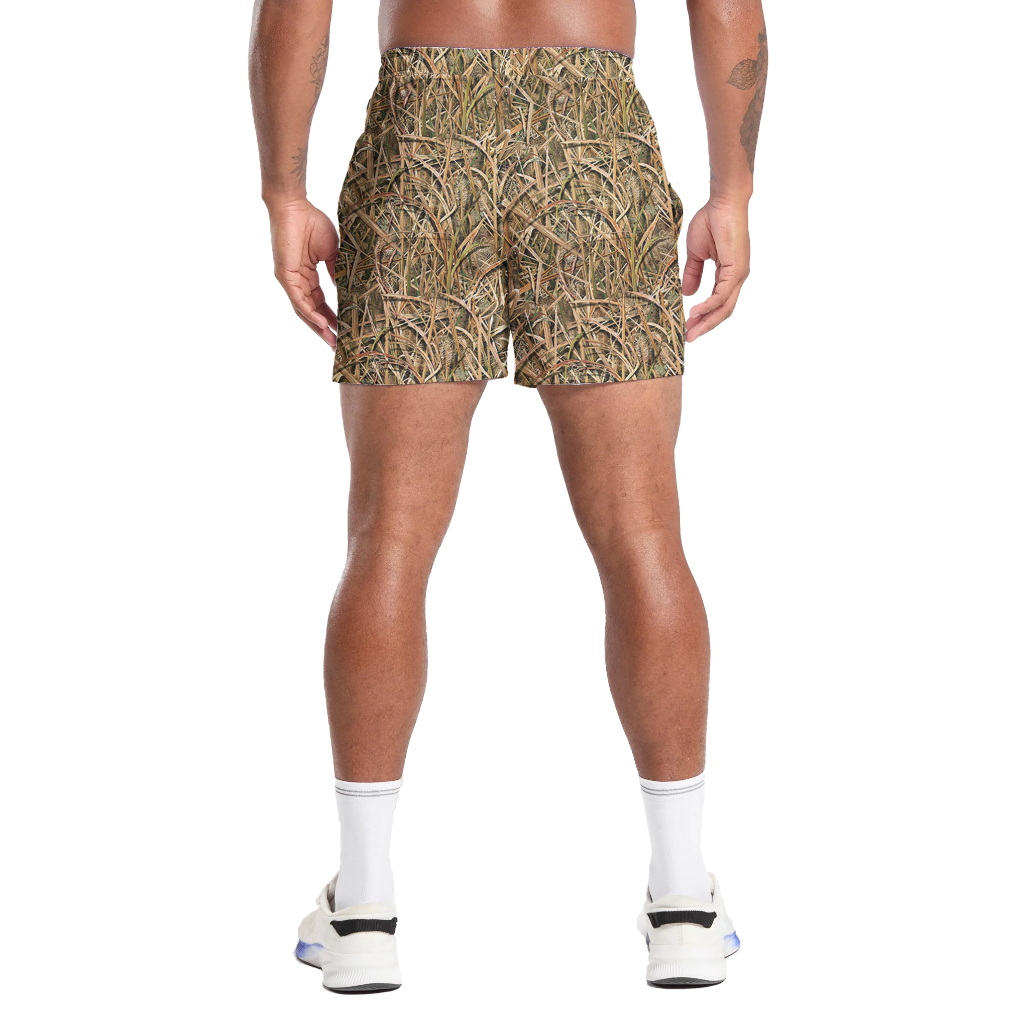 Camo Duck Hunting Shorts With 5 Inch Inseam, Perfect for Men & Women At the Gym, Basketball Camo Mesh Short, Gift for him, Gift For Her, Gym Gift