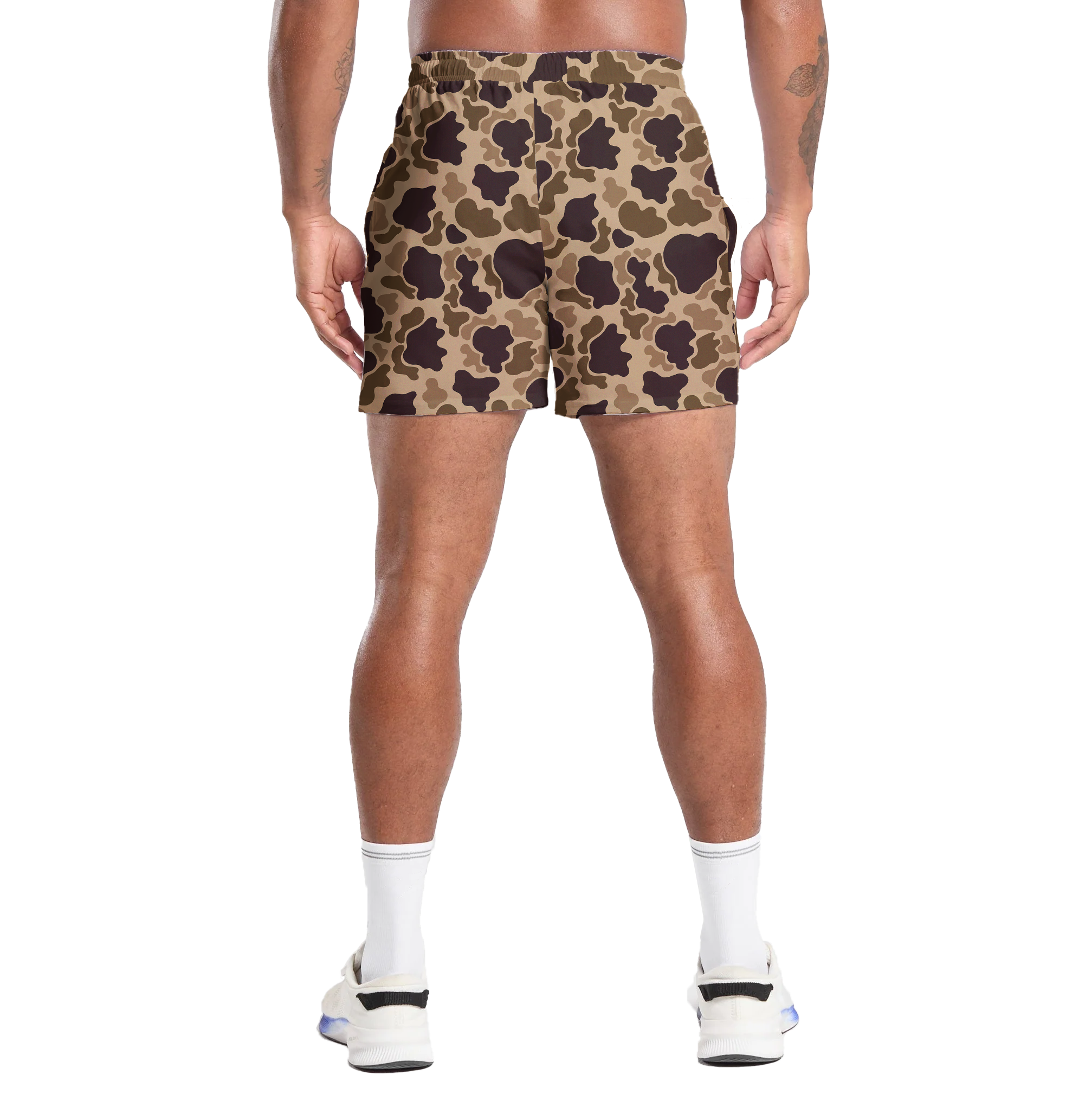 Camo Duck Hunting Shorts With 5 Inch Inseam, Perfect for Men & Women At the Gym, Basketball Camo Mesh Short, Gift for him, Gift For Her, Gym Gift