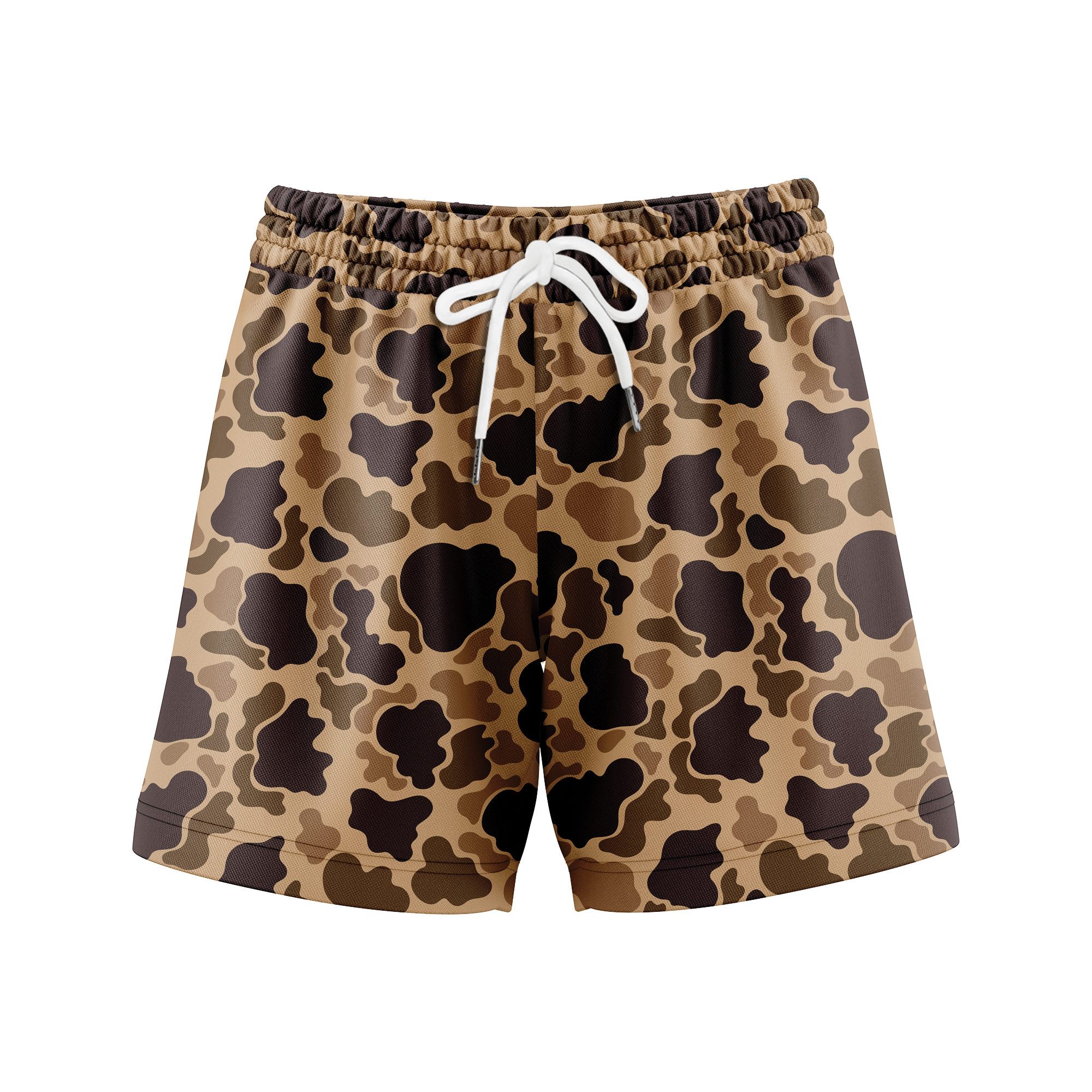 Camo Duck Hunting Shorts With 5 Inch Inseam, Perfect for Men & Women At the Gym, Basketball Camo Mesh Short, Gift for him, Gift For Her, Gym Gift