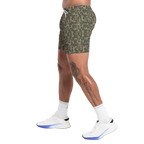 Camo Frorest Shorts With 5 Inch Inseam, Perfect for Men & Women At the Gym, Basketball Camo Mesh Short, Gift for him, Gift For Her, Gym Gift