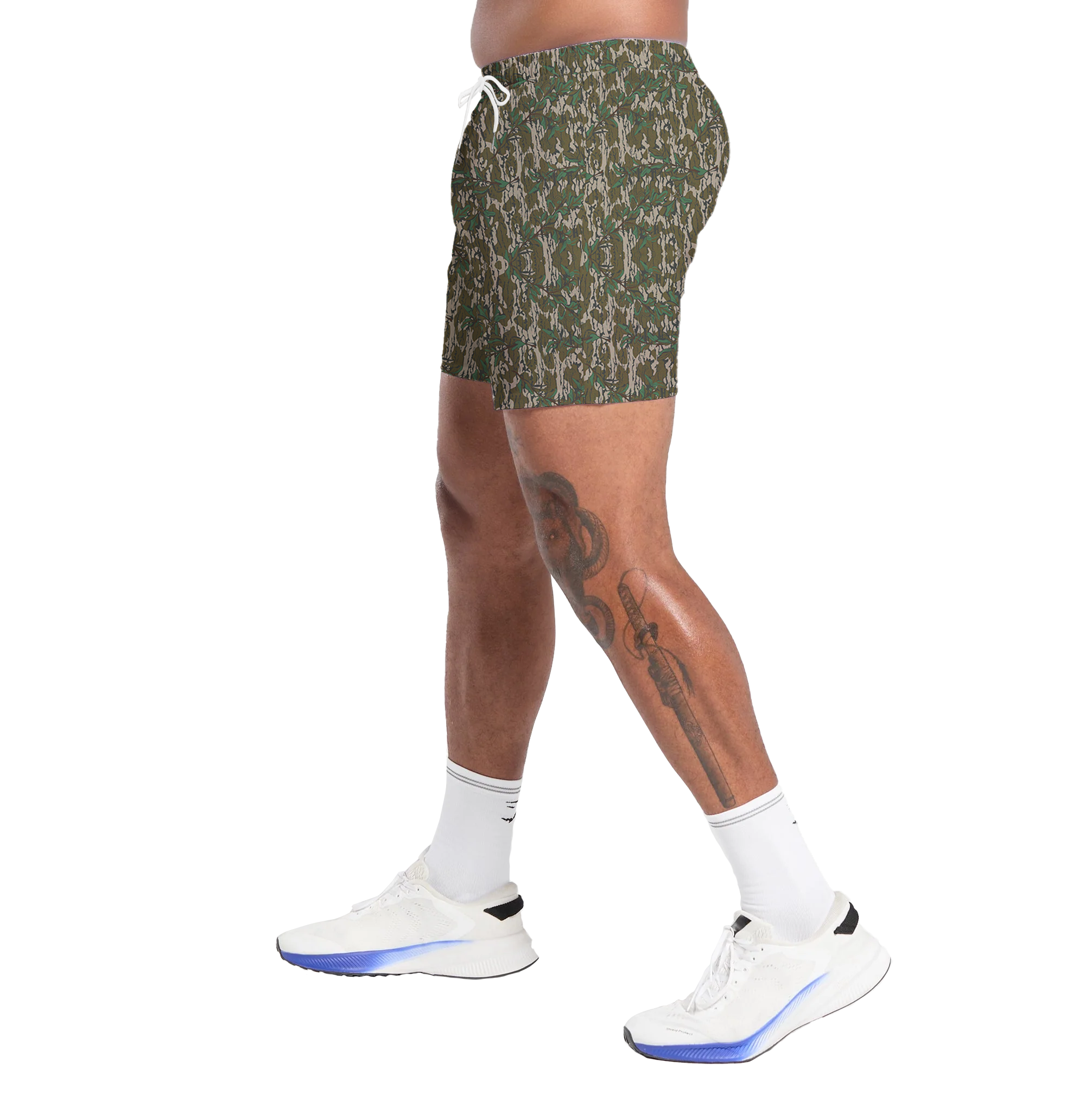 Camo Frorest Shorts With 5 Inch Inseam, Perfect for Men & Women At the Gym, Basketball Camo Mesh Short, Gift for him, Gift For Her, Gym Gift