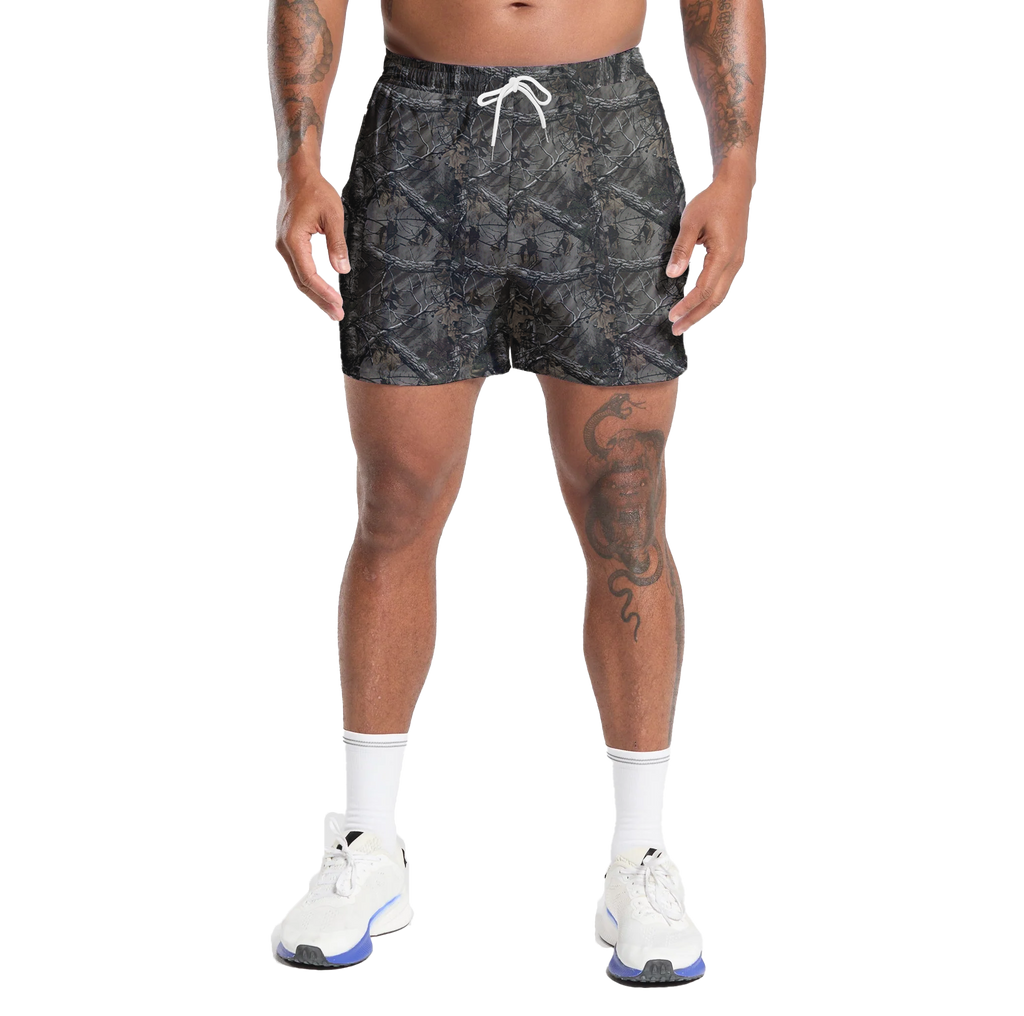 Camo Frorest Shorts With 5 Inch Inseam, Perfect for Men & Women At the Gym, Basketball Camo Mesh Short, Gift for him, Gift For Her, Gym Gift
