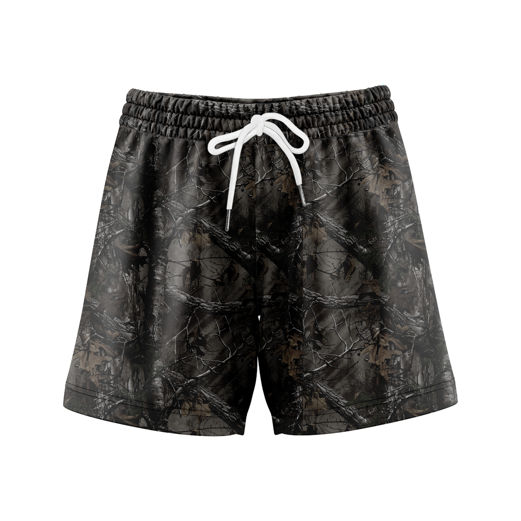 Camo Frorest Shorts With 5 Inch Inseam, Perfect for Men & Women At the Gym, Basketball Camo Mesh Short, Gift for him, Gift For Her, Gym Gift