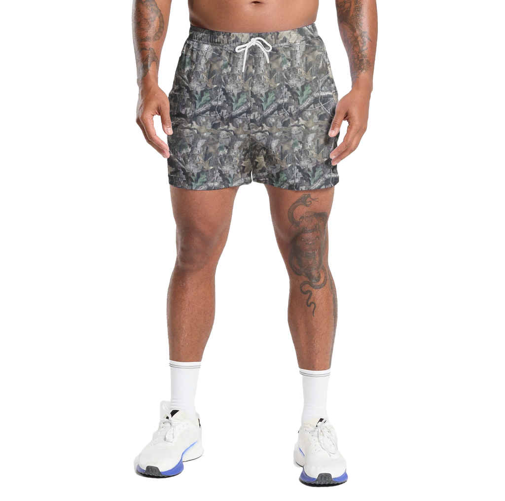 Camo Frorest Shorts With 5 Inch Inseam, Perfect for Men & Women At the Gym, Basketball Camo Mesh Short, Gift for him, Gift For Her, Gym Gift