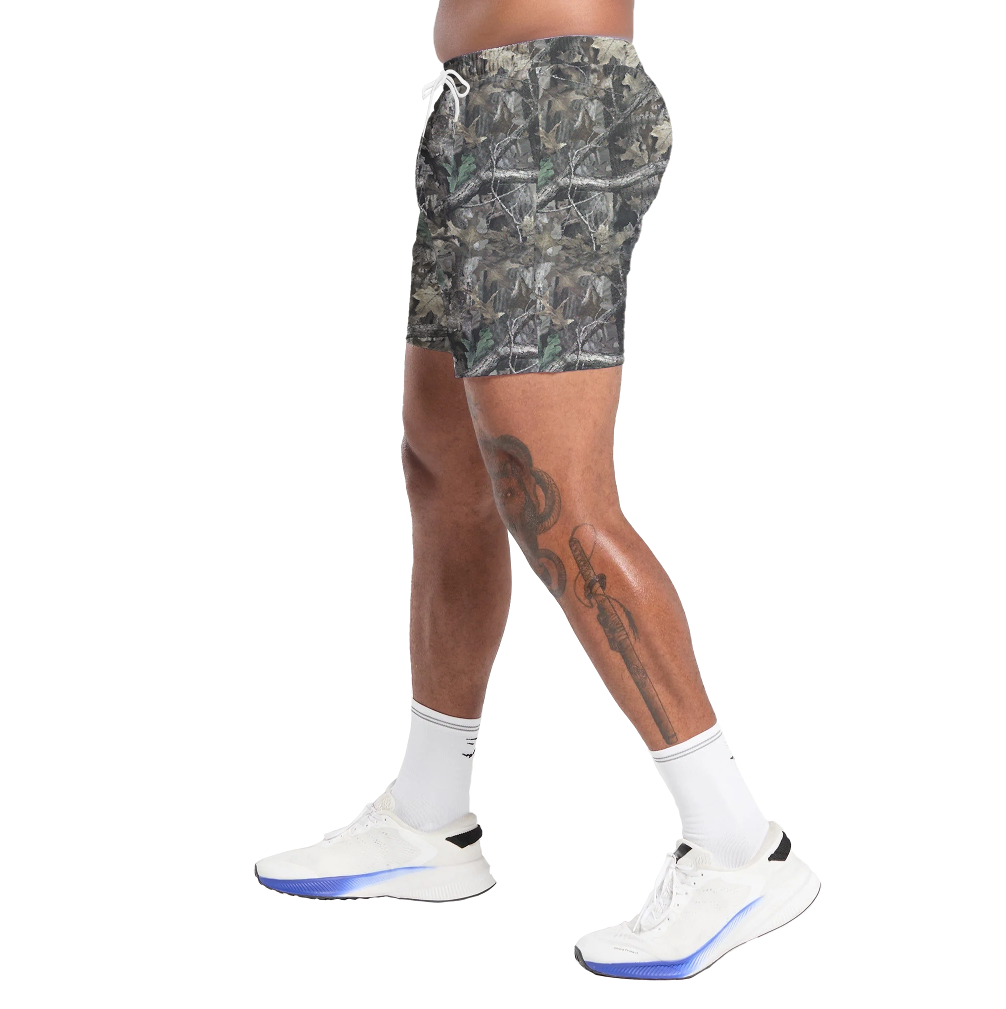 Camo Frorest Shorts With 5 Inch Inseam, Perfect for Men & Women At the Gym, Basketball Camo Mesh Short, Gift for him, Gift For Her, Gym Gift