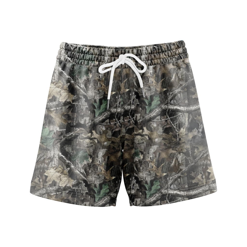 Camo Frorest Shorts With 5 Inch Inseam, Perfect for Men & Women At the Gym, Basketball Camo Mesh Short, Gift for him, Gift For Her, Gym Gift