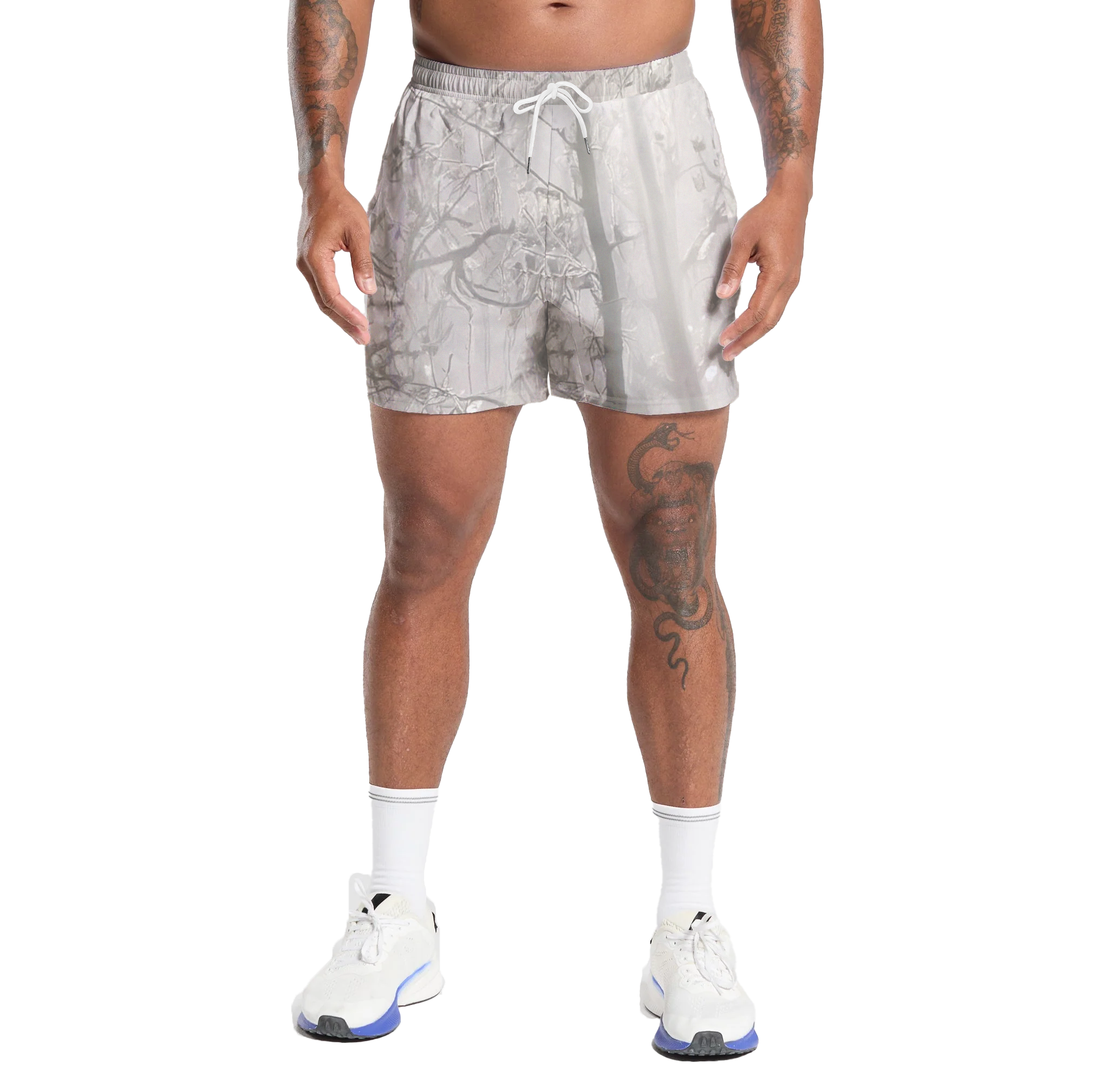 Camo Frorest Shorts With 5 Inch Inseam, Perfect for Men & Women At the Gym, Basketball Camo Mesh Short, Gift for him, Gift For Her, Gym Gift