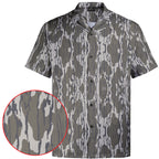 Men's Hawaiian Camo Shirt, Short Sleeve Button-Up, Classic Fit, Summer Outdoor Look, Gift for Dad or Him, Camouflage Vacation Shirt