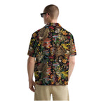 Funny Bigfoot Shirt for Men – Mushroom Forest Button Down Summer Shirt – Cryptid Hawaiian Style