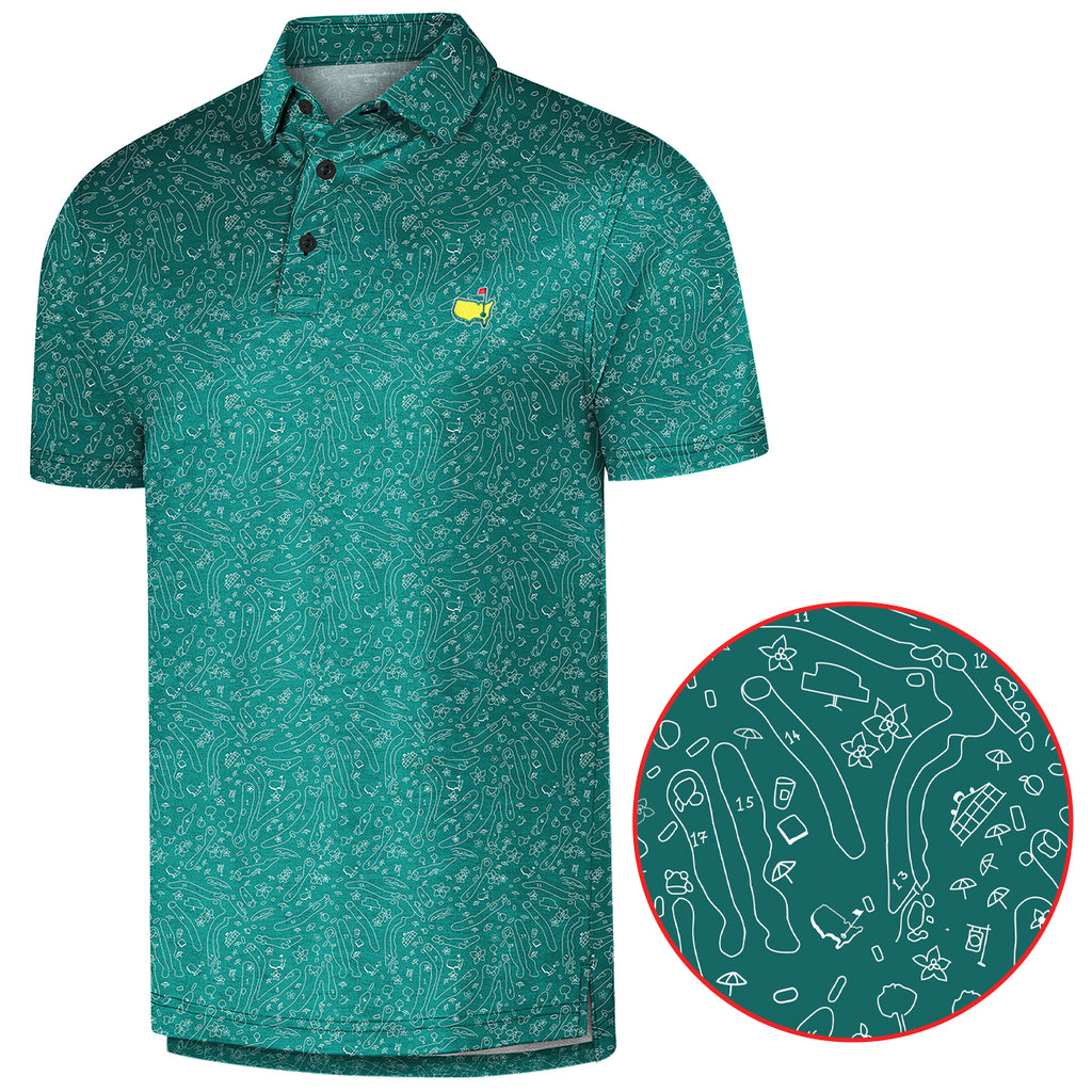 Men's Golf Polo -Print Short Sleeve Quick Dry Polo Shirt, Gift For Him, Gift For Father, Father's Day