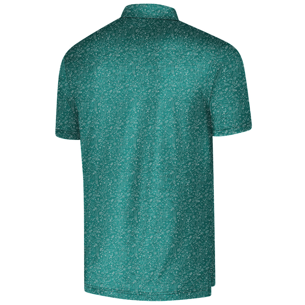 Men's Golf Polo -Print Short Sleeve Quick Dry Polo Shirt, Gift For Him, Gift For Father, Father's Day