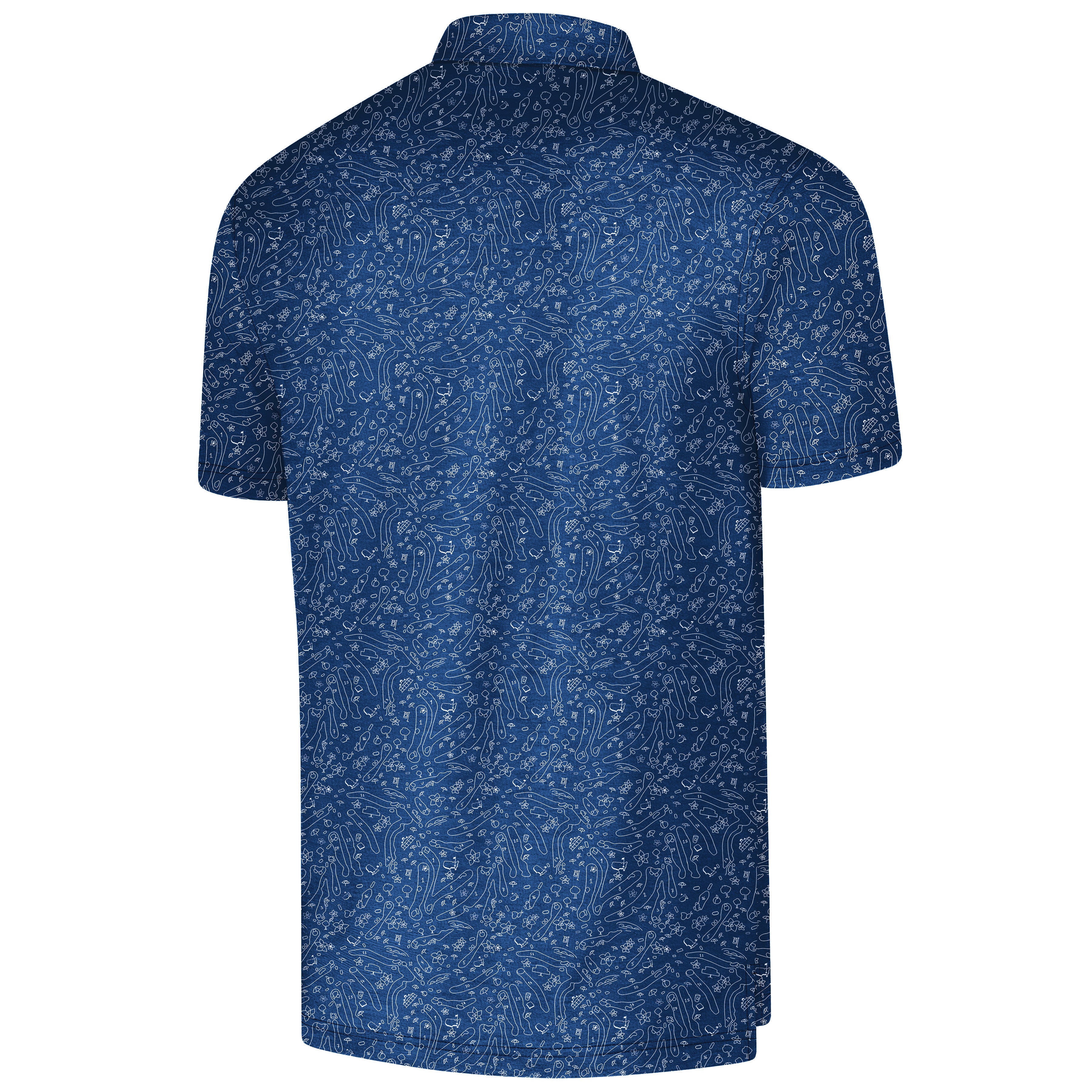 Men's Golf Polo -Print Short Sleeve Quick Dry Polo Shirt, Gift For Him, Gift For Father, Father's Day