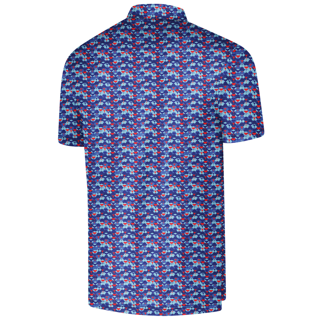 Men's Golf Polo -Print Short Sleeve Quick Dry Polo Shirt, Gift For Him, Gift For Father, Father's Day