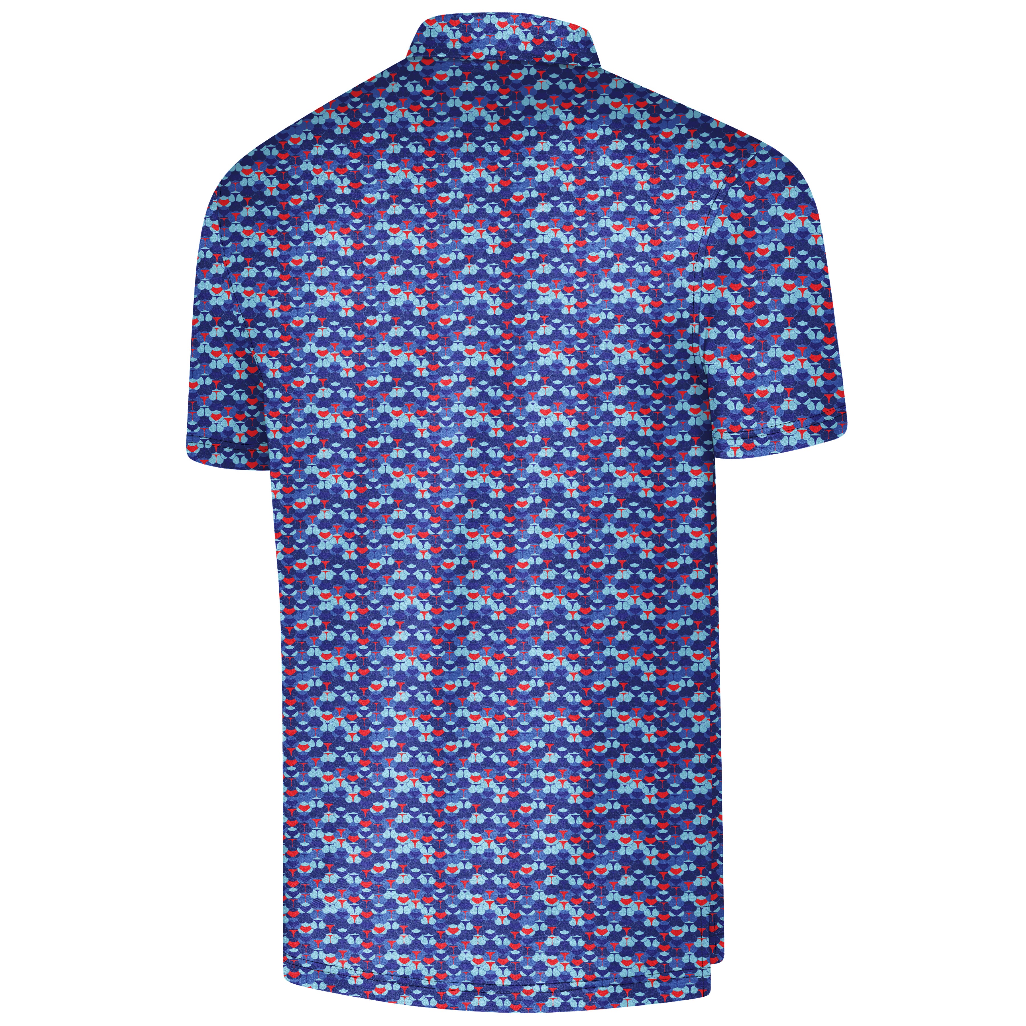 Men's Golf Polo -Print Short Sleeve Quick Dry Polo Shirt, Gift For Him, Gift For Father, Father's Day