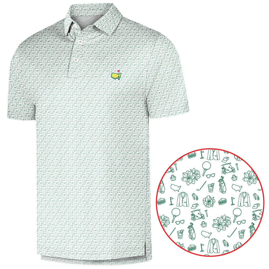 Men's Golf Polo -Print Short Sleeve Quick Dry Polo Shirt, Gift For Him, Gift For Father, Father's Day