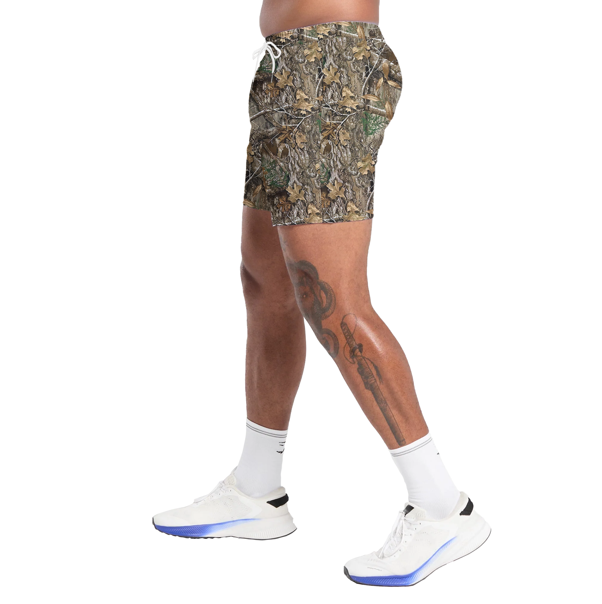 Camo Frorest Shorts With 5 Inch Inseam, Perfect for Men & Women At the Gym, Basketball Camo Mesh Short, Gift for him, Gift For Her, Gym Gift