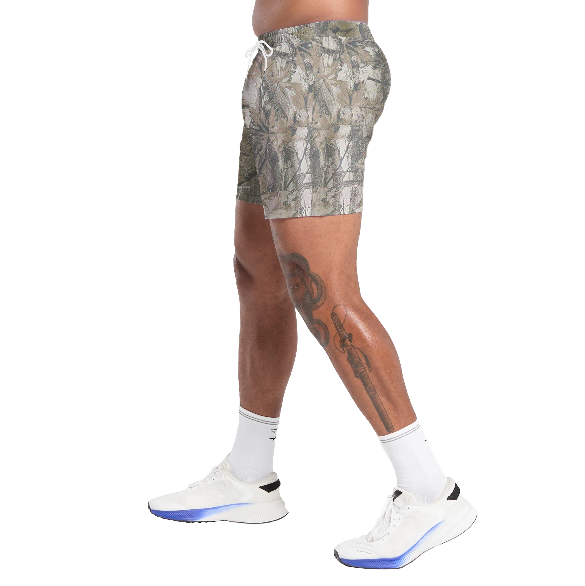 Camo Frorest Shorts With 5 Inch Inseam, Perfect for Men & Women At the Gym, Basketball Camo Mesh Short, Gift for him, Gift For Her, Gym Gift